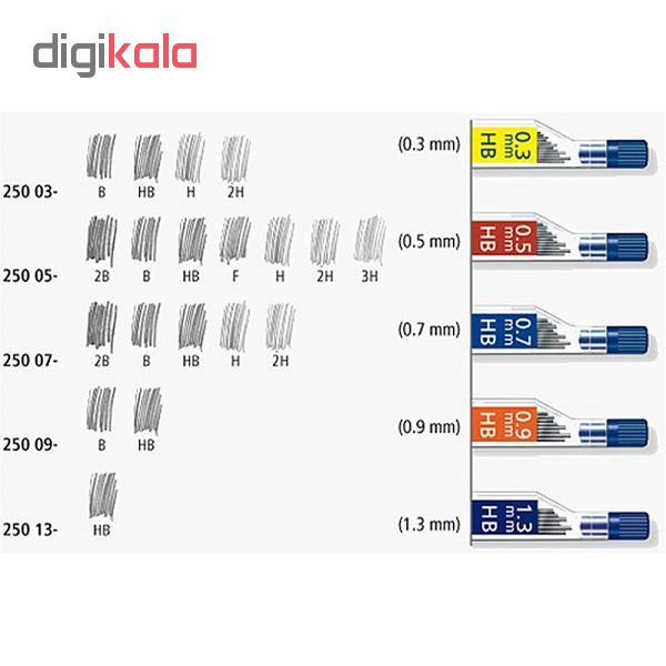 نوک مداد نوکی استدلر قطر 1.3میلیمتر مدل Mars micro carbon کد 250 نوک مداد نوکی استدلر قطر 1.3میلیمتر مدل Mars micro carbon کد 250