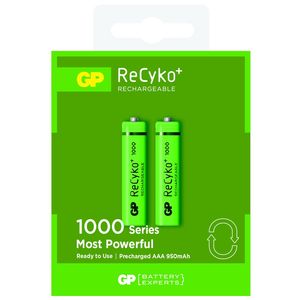 نقد و بررسی باتری نیم قلمی قابل شارژ جی پی مدل ReCyko Plus 950 بسته دو عددی توسط خریداران