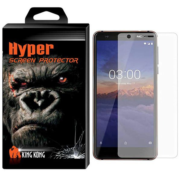 محافظ صفحه نمایش شیشه ای تمپرد کینگ کونگ مدل Hyper Protector مناسب برای گوشی موبایل Nokia 3.1 محافظ صفحه نمایش شیشه ای تمپرد کینگ کونگ مدل Hyper Protector مناسب برای گوشی موبایل Nokia 3.1