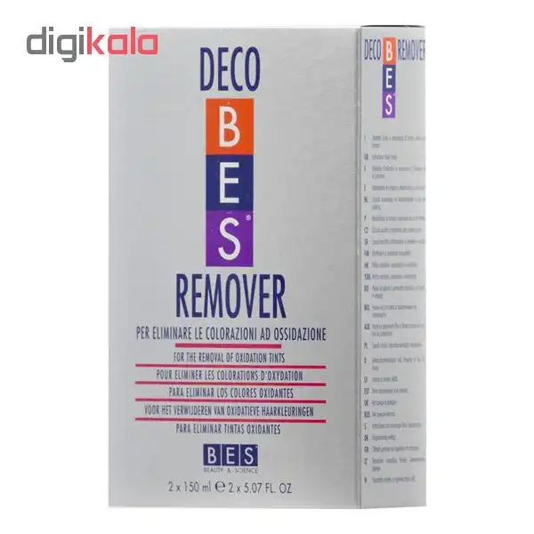 کیت پاک کننده رنگ مو بس مدل Decobes remover حجم 150میلی لیتر بسته 2 عددی