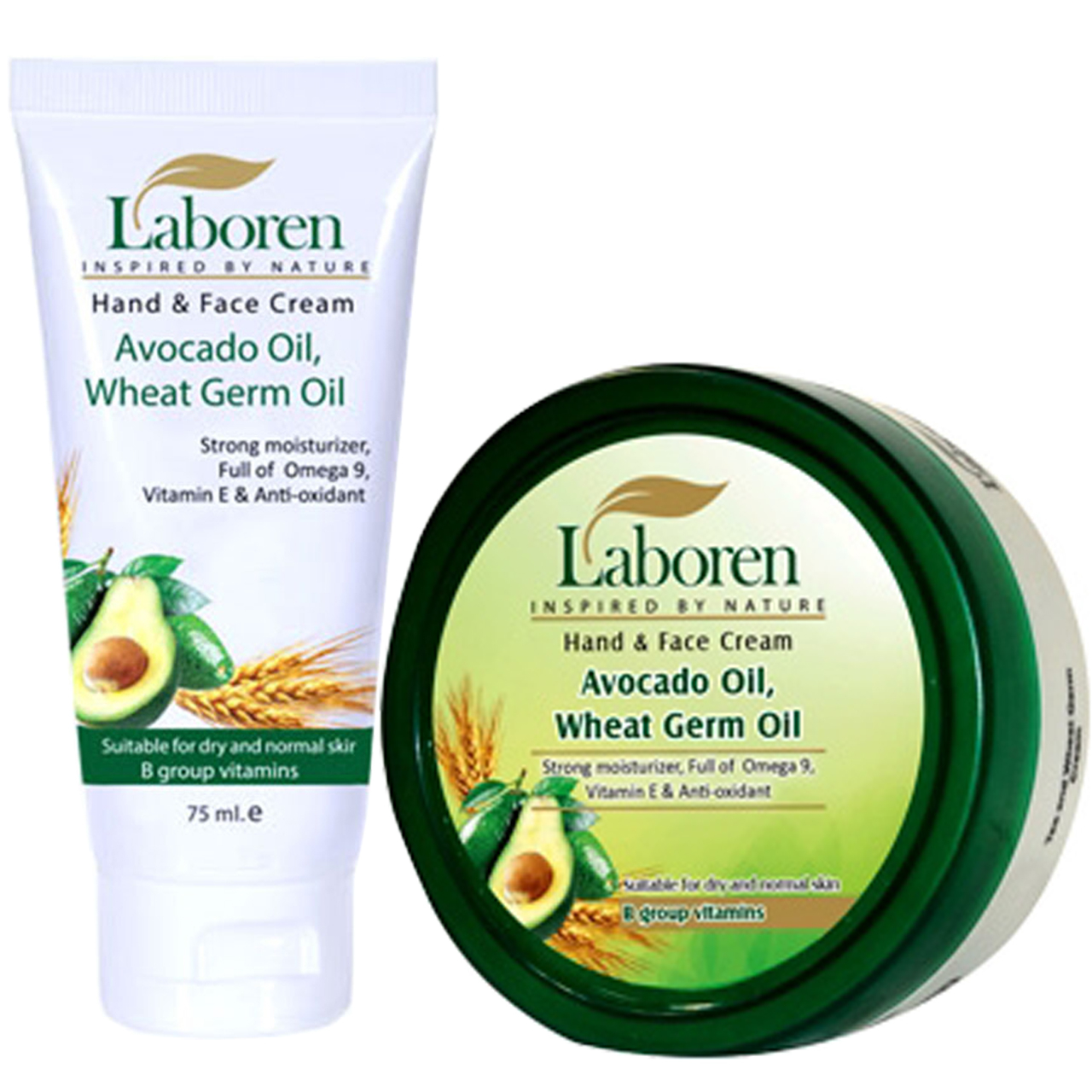 کرم مرطوب کننده لابورن مدل Avocado Oil مجموعه دو عددی