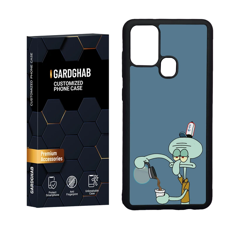  کاور گارد قاب مدل دورژله ای فانتزی مناسب برای گوشی موبایل سامسونگ Galaxy A21s