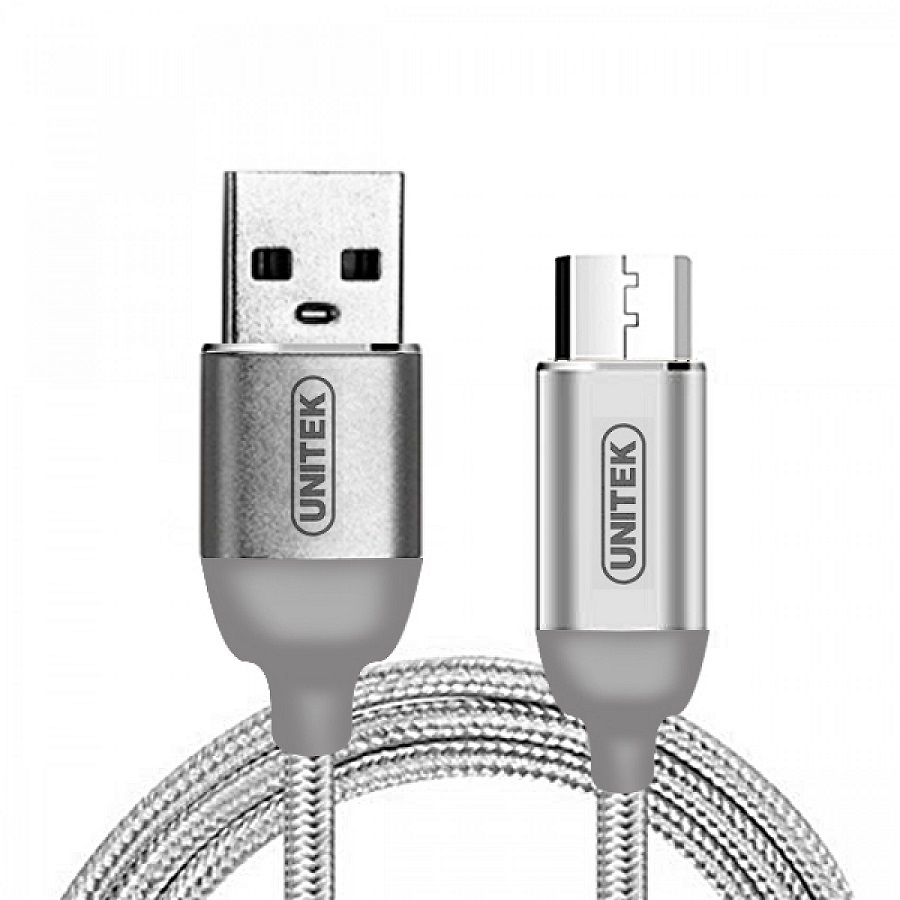 کابل تبدیل USB به microUSB یونیتک مدل Y-C4026ASL طول 1 متر