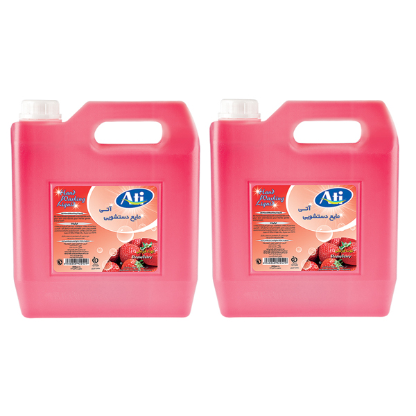 مایع دستشویی آتی مدل Strawberry حجم 4 لیتر بسته 2 عددی