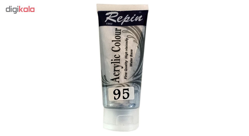 رنگ اکریلیک رپین کد 95 Silver حجم 75 میلی لیتر رنگ اکریلیک رپین کد 95 Silver حجم 75 میلی لیتر