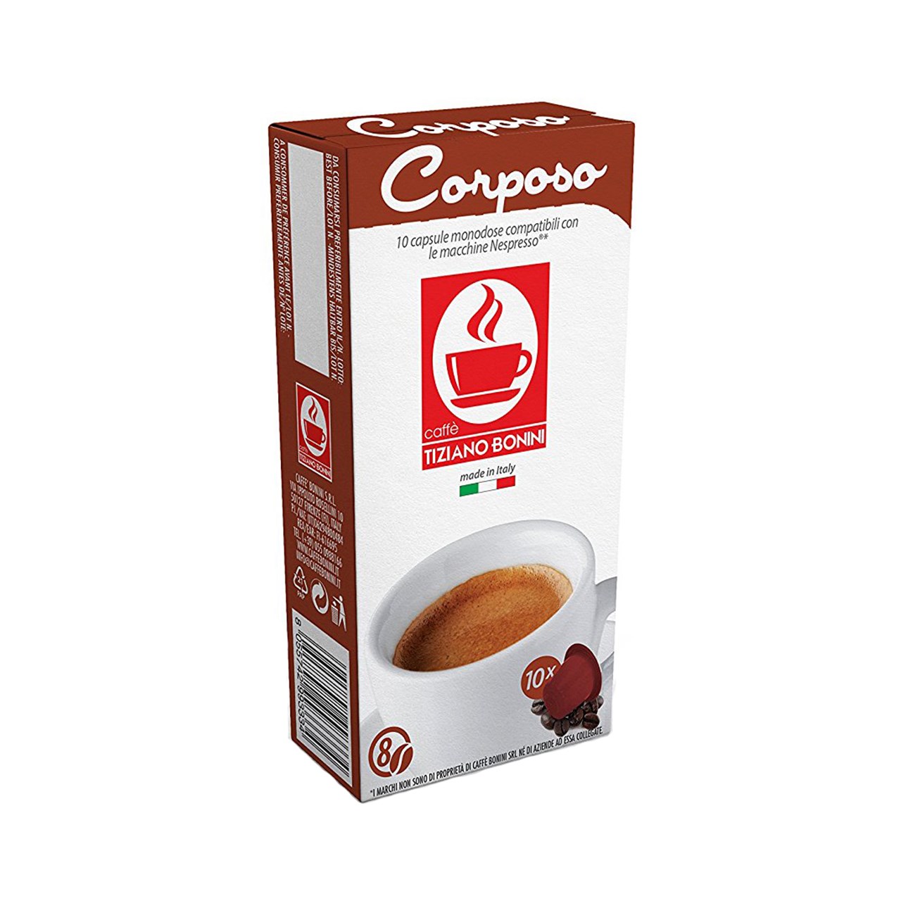 کپسول قهوه تیزیانو بونینی مدل Corposo