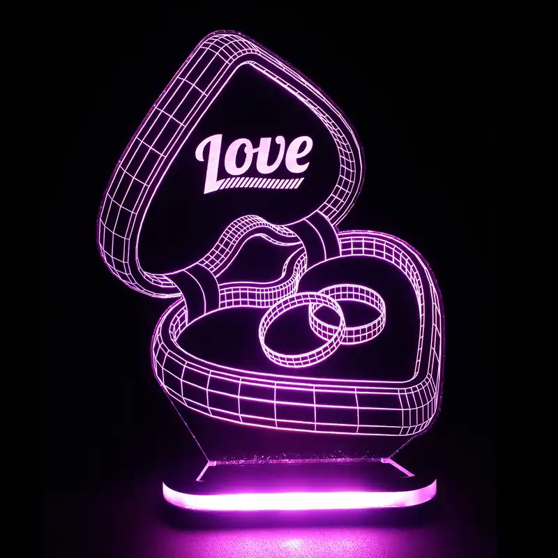 چراغ خواب طرح حلقه ازدواج کد 1049