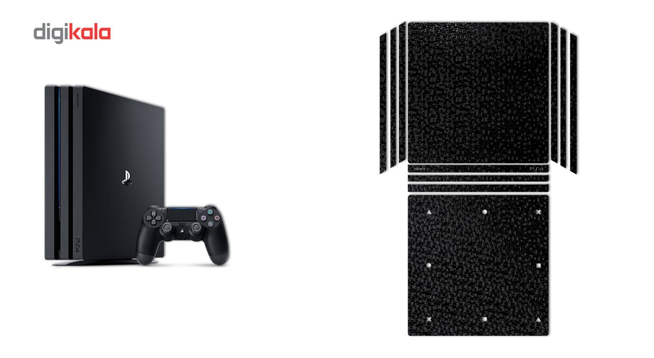 برچسب ماهوت مدلBlack Silicon Texture مناسب برای کنسول بازیPS4 Pro