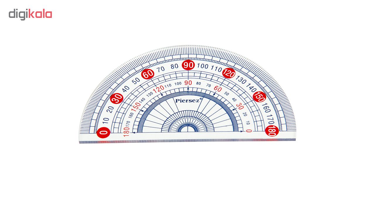 ست خط کش پییرسز مدل سالید کد PZW0151  بسته 12 عددی 