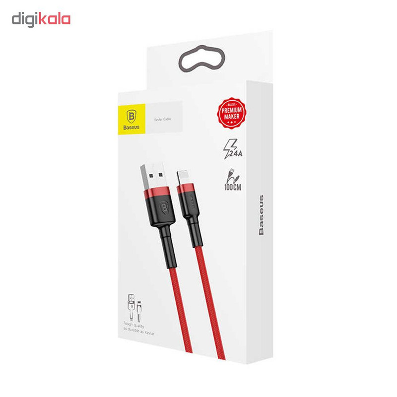 کابل تبدیل USB به لایتنینگ باسئوس مدل cafule طول 1 متر