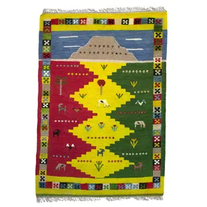  گبه دستباف یک و نیم متری کد 971004