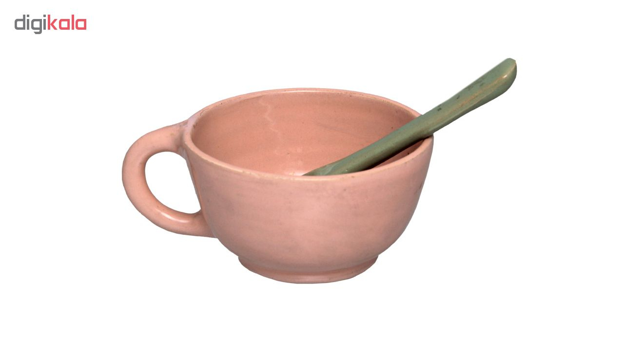 سرویس پنج پارچه چای خوری سفالی کد 20321 