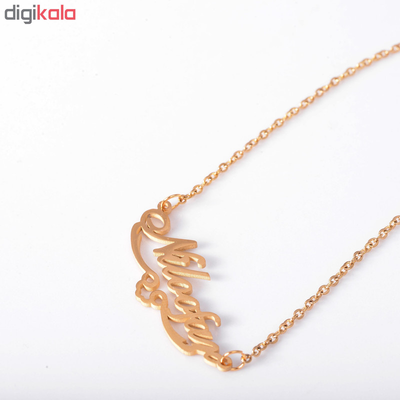 گردنبند طرح اسم نیلوفر کد GA1082 تک سایز