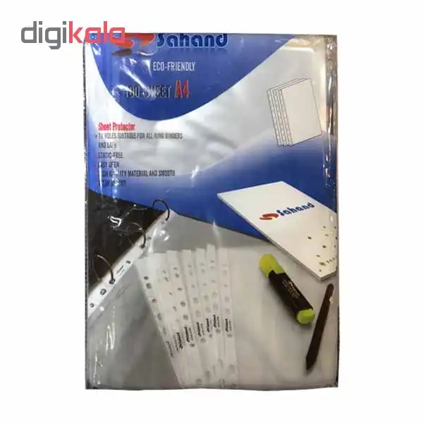 کاور کاغذ A4 سهند کد 131319 بسته 100 عددی