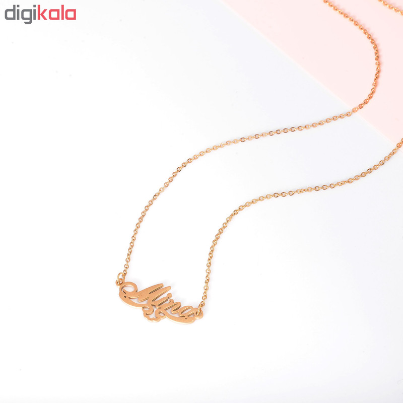 گردنبند طرح اسم مینا کد GA1083 تک سایز گردنبند طرح اسم مینا کد GA1083 تک سایز
