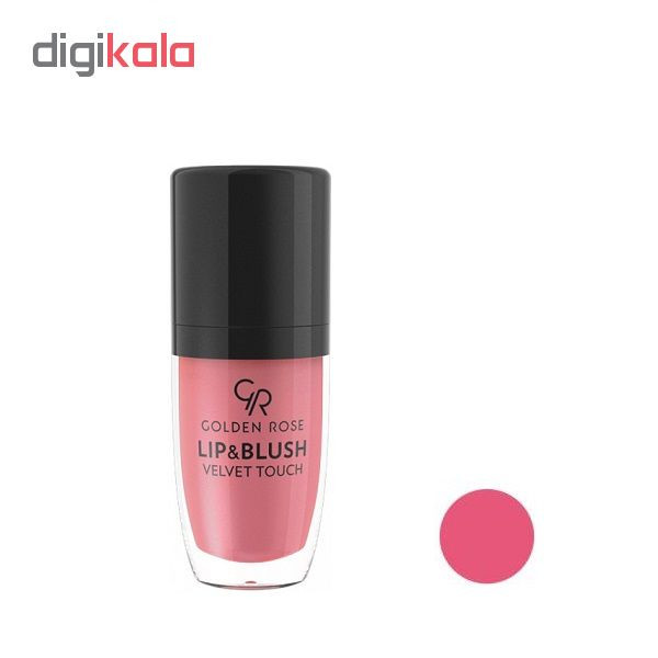 رژلب و رژگونه گلدن رز مدل Velvet Touch شماره 03