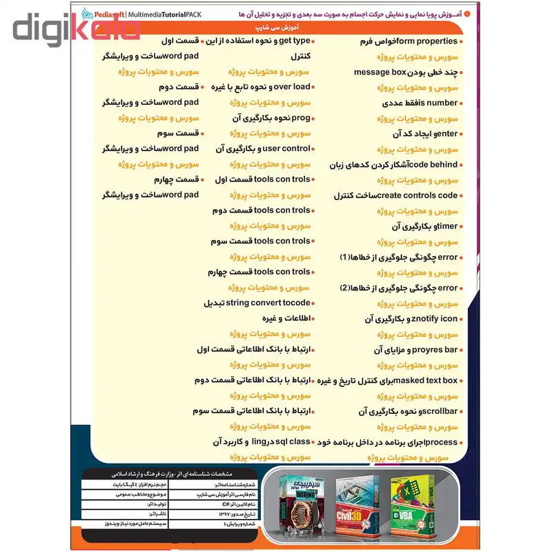 آموزش تصویری پروژه های عملی سی شارپ #C نشر پدیا