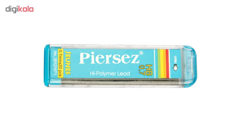 نوک مداد نوکی پییرسز کد PZW0131 مدل ژینس قطر 0.7 میلی متر بسته 24 عددی