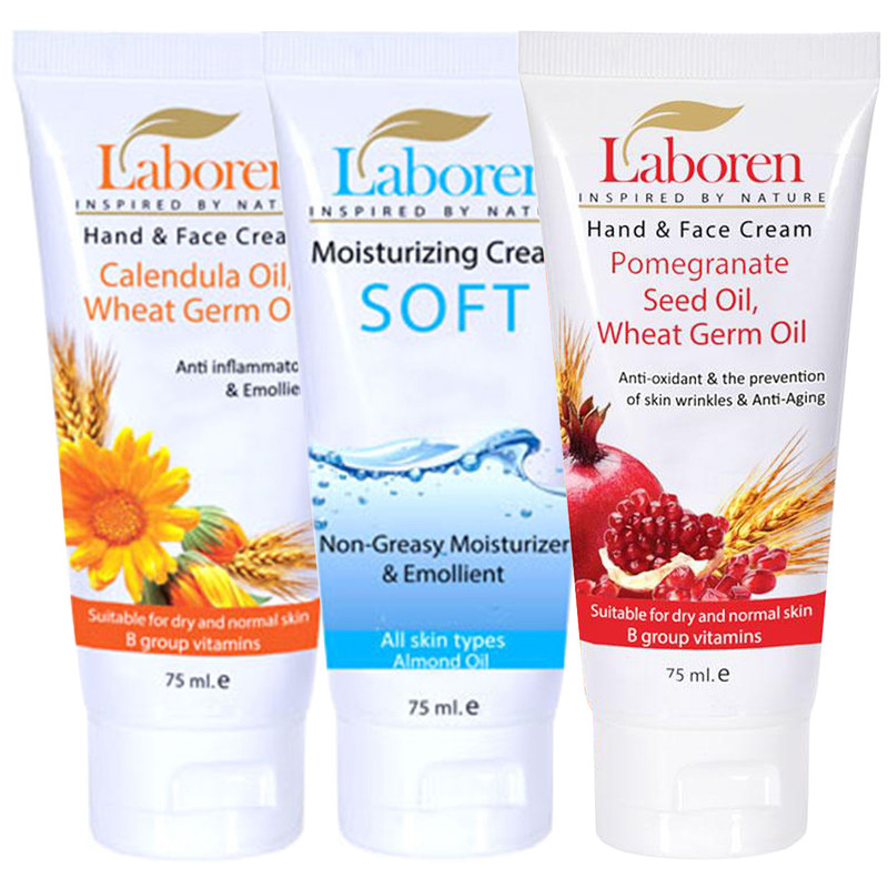 مجموعه کرم مرطوب کننده لابورن مدل Pomegranate Soft Calendula حجم 240 میلی لیتر