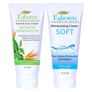 مجموعه کرم مرطوب کننده لابورن مدل Soft & Tee مجموعه 2 عددی