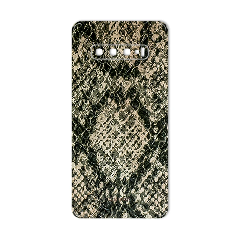 برچسب پوششی ماهوت طرح Jungle-python مناسب برای گوشی موبایل سامسونگ Galaxy S10 PLUS