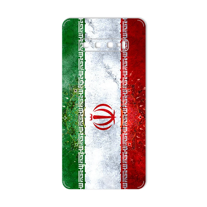 برچسب پوششی ماهوت طرح IRAN-Flag مناسب برای گوشی موبایل سامسونگ Galaxy S10 PLUS