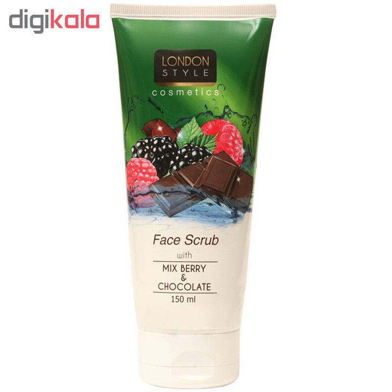 کرم لایه بردار صورت لندن استایل مدل Mix Berry & Chocolate حجم 150 میلی لیتر