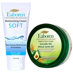 مجموعه کرم مرطوب کننده لابورن مدل Avacado Soft مجموعه 2 عددی