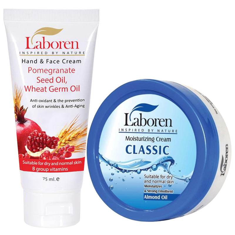 مجموعه کرم مرطوب کننده لابورن مدل Classic Pomegranate مجموعه 2 عددی