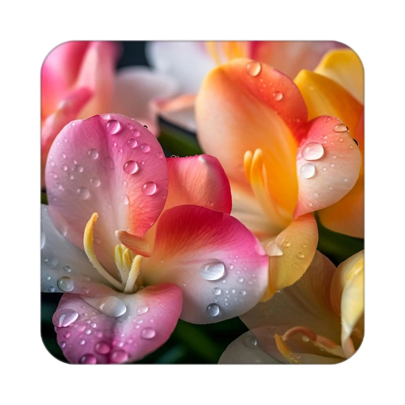 زیر لیوانی کاکتی طرح گل مدل mp18910