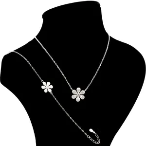 نیم ست نقره زنانه بهارگالری مدل Margarita Flower 