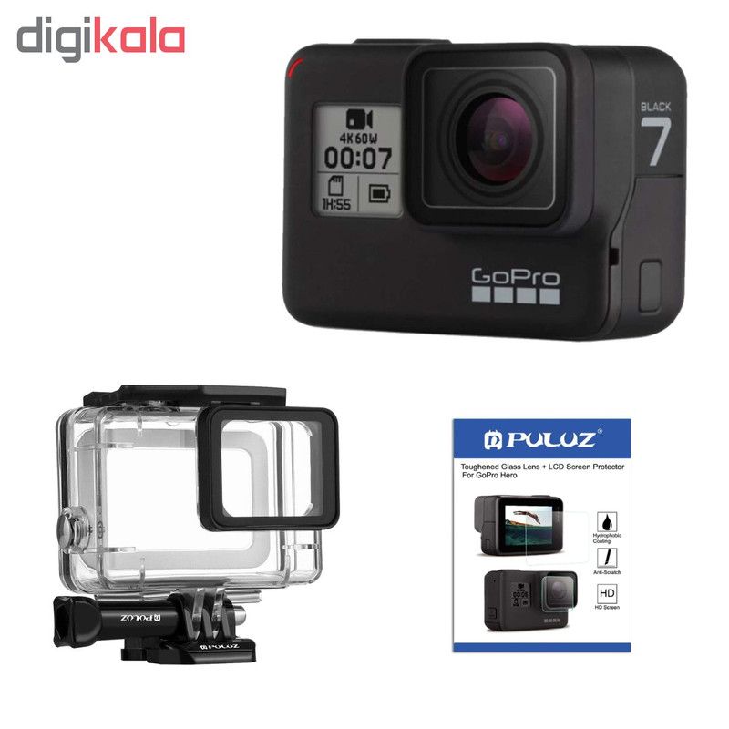 دوربین فیلم برداری ورزشی گوپرو مدل HERO7 Black Quick Stories به همراه لوازم جانبی پلوز