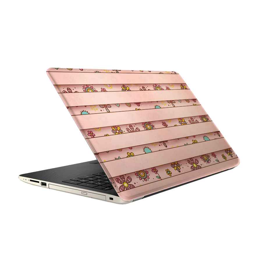 استیکر لپ تاپ طرح گل دار دخترانه مدل ML078 مناسب برای لپ تاپ 15.6 اینچ