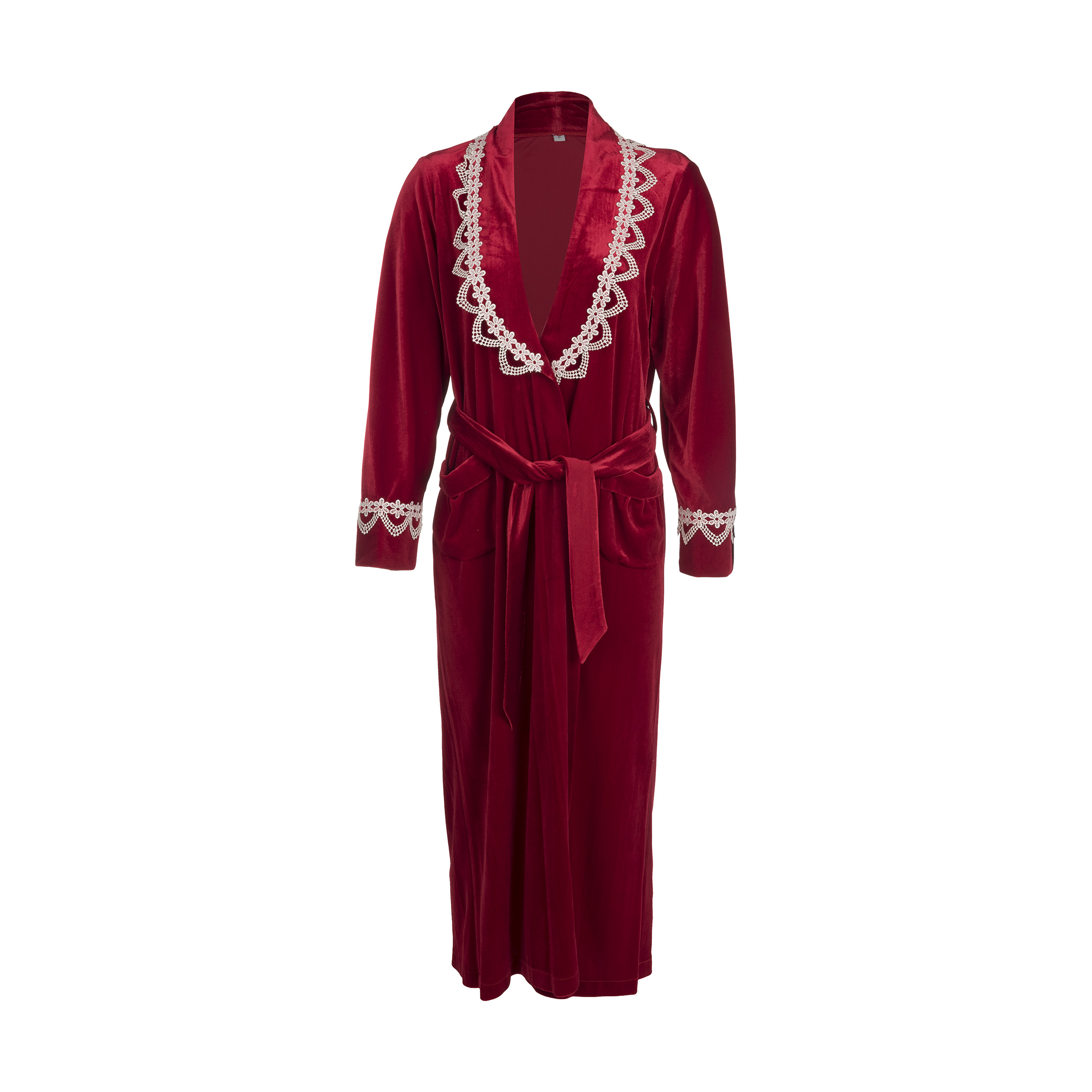 لباس خواب زنانه فیتناح مدل 123 رنگ زرشکی 