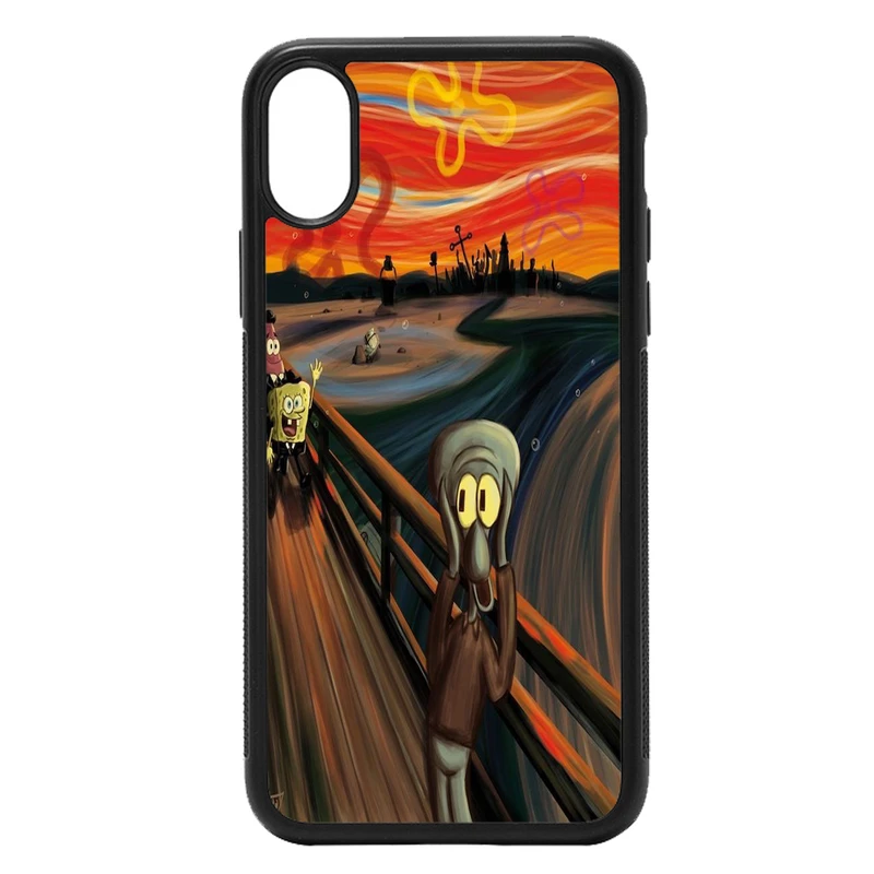 کاور طرح باب اسفنجی کد 8114 مناسب برای گوشی موبایل اپل iphone xr