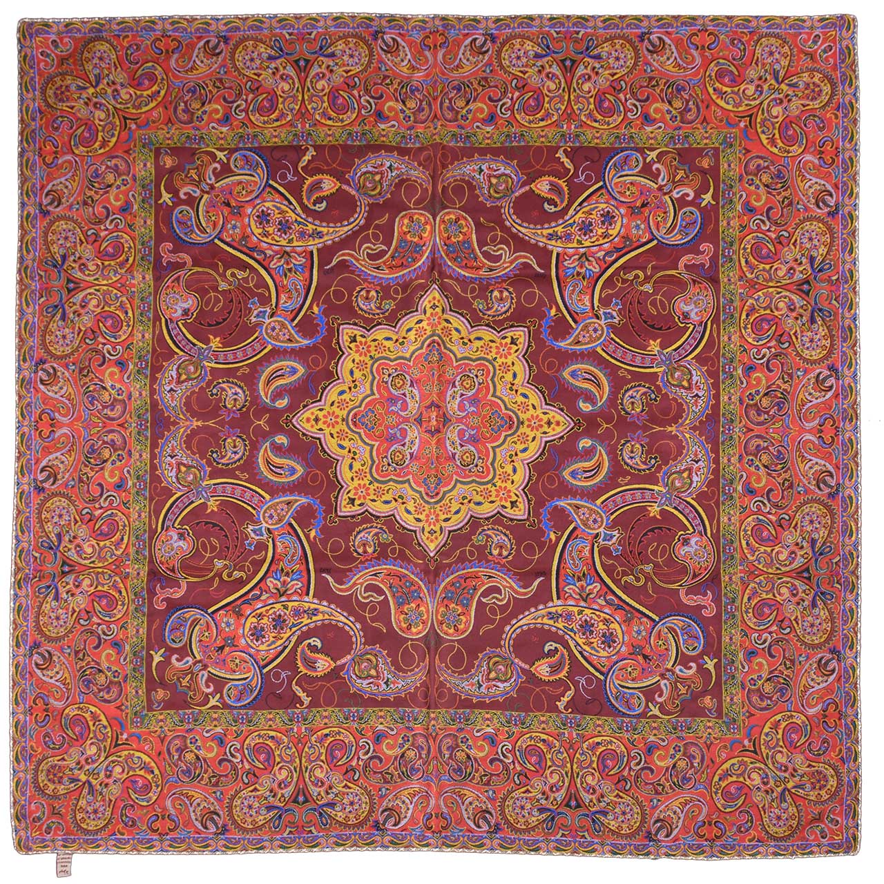 رومیزی ترمه ابریشمی طرح شاهکار مدل 00-59