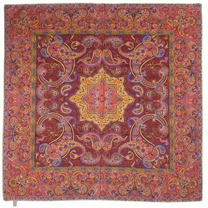 رومیزی ترمه ابریشمی طرح شاهکار مدل 00-59