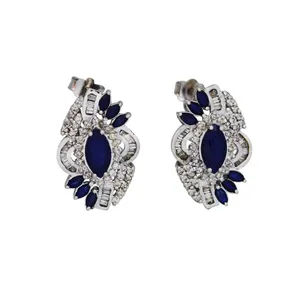 گوشواره طلا 18 عیار جواهر کانیار گالری مدل GSG1