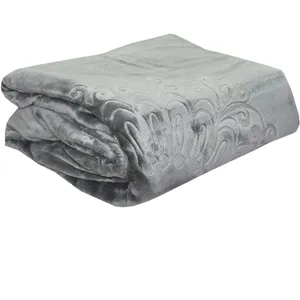 پتوی دو نفره درمینا کد 6009 Gri سایز 220x240 سانتی متر