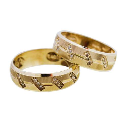 ست حلقه طلا 18 عیار کانیار گالری مدل M18