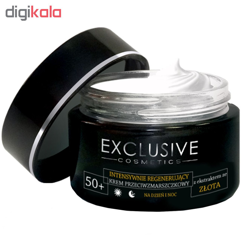 کرم ضد چروک حاوی طلا اکسکلوسیو مدل Gold حجم 50 میلی لیتر