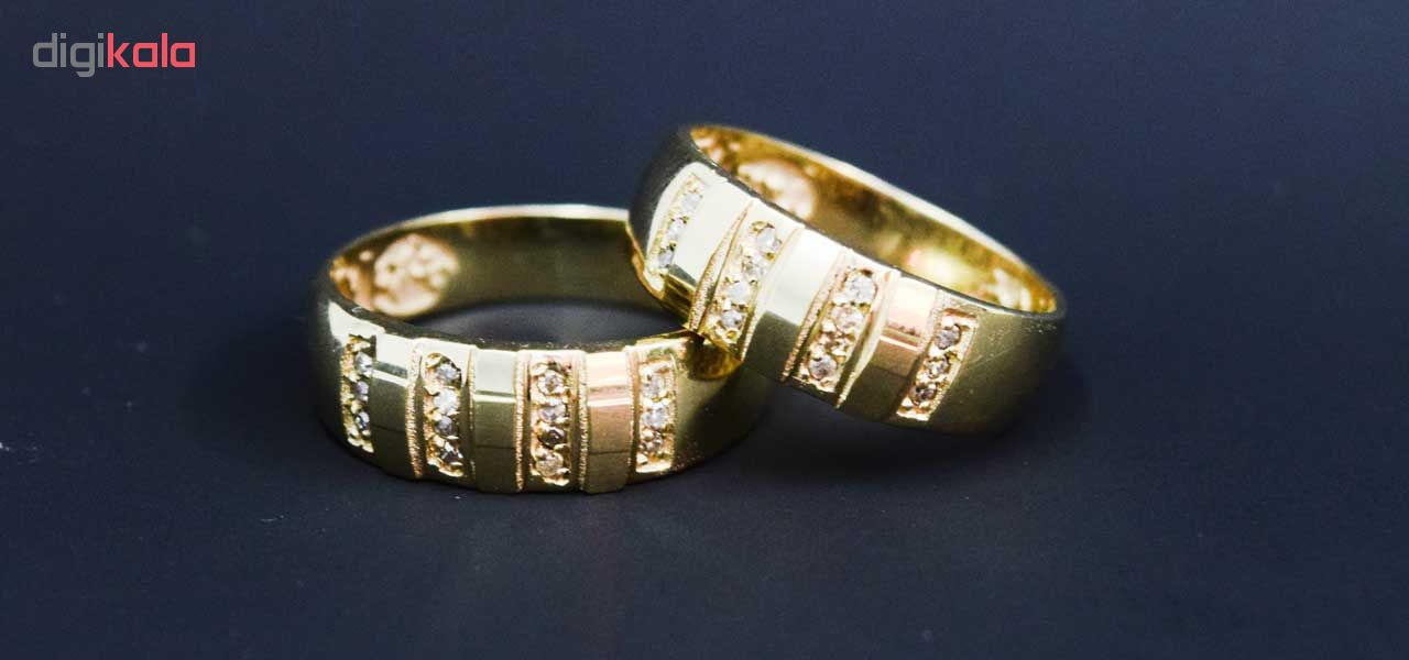 ست حلقه طلا 18 عیار کانیار گالری مدل M022
