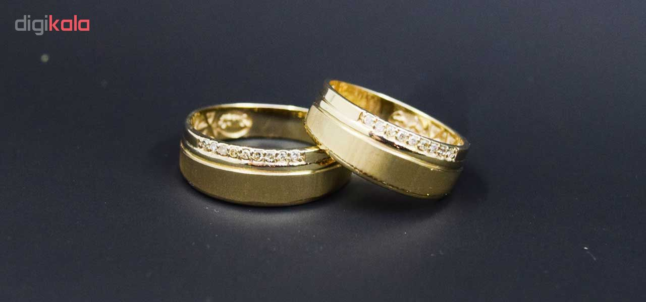 ست حلقه طلا 18 عیار کانیار گالری مدل M026