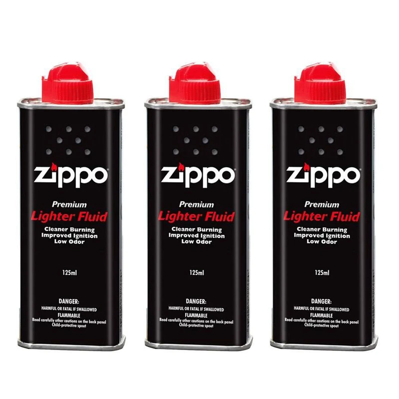 بنزین فندک زیپو مدل 125ML بسته 3 عددی