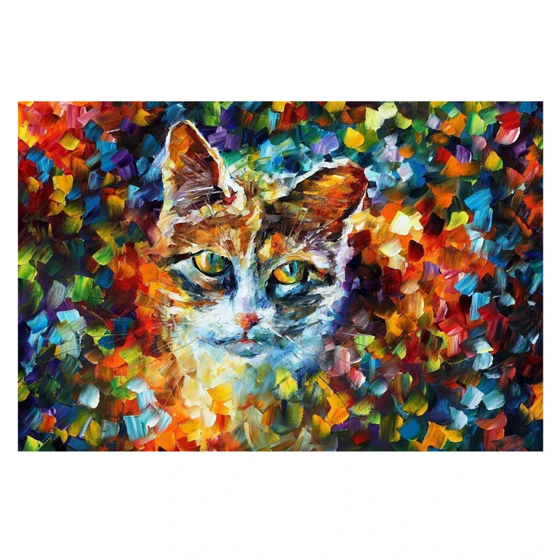 تابلو شاسی طرح نقاشی گربه کد 0365