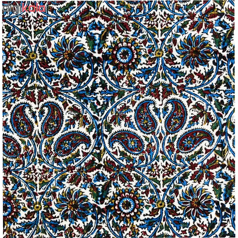 رومیزی قلمکار ممتاز اصفهان طرح گلدان مدل G174