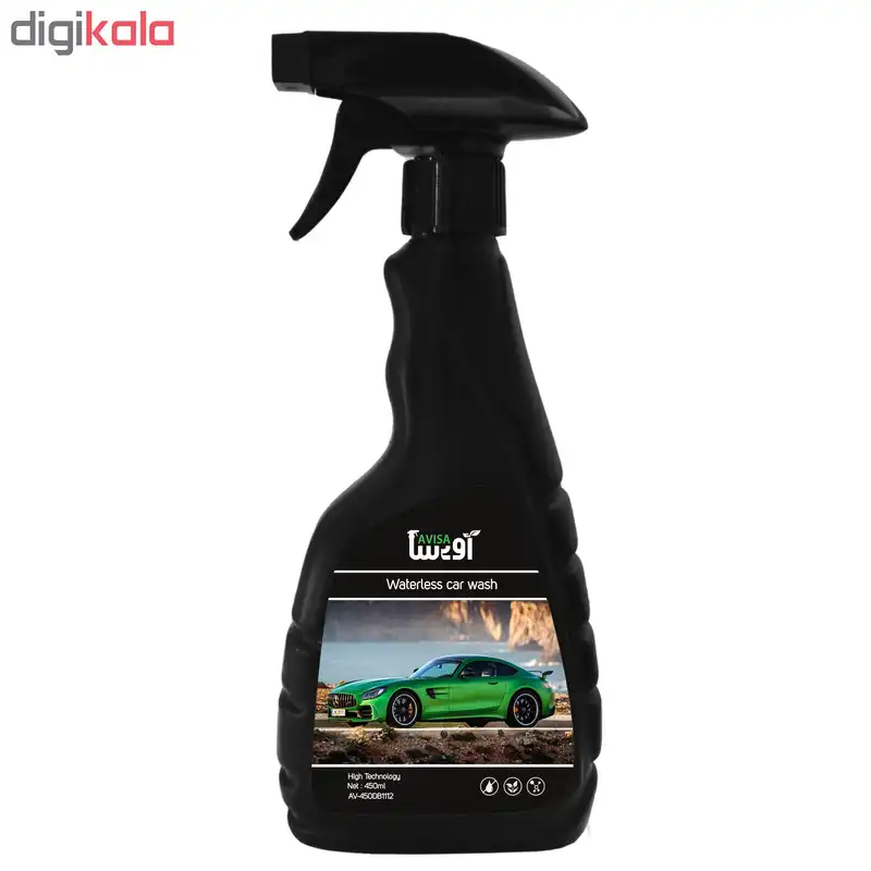 اسپری کارواش بدون آب خودرو آویسا مدل نانو AV-450DB1112 حجم 450 میلی لیتر