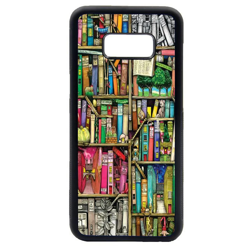 کاور طرح کتابخانه کد 8129 مناسب برای گوشی موبایل سامسونگ galaxy s8 plus