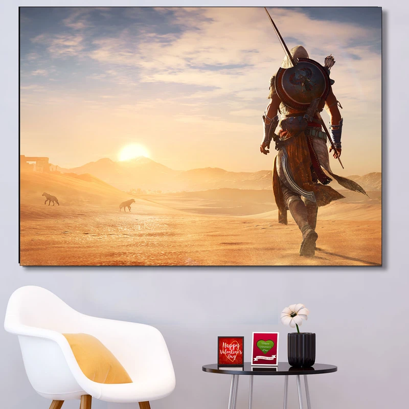 تابلو شاسی گالری استاربوی طرح بازی Assassins Creed مدل Game 030