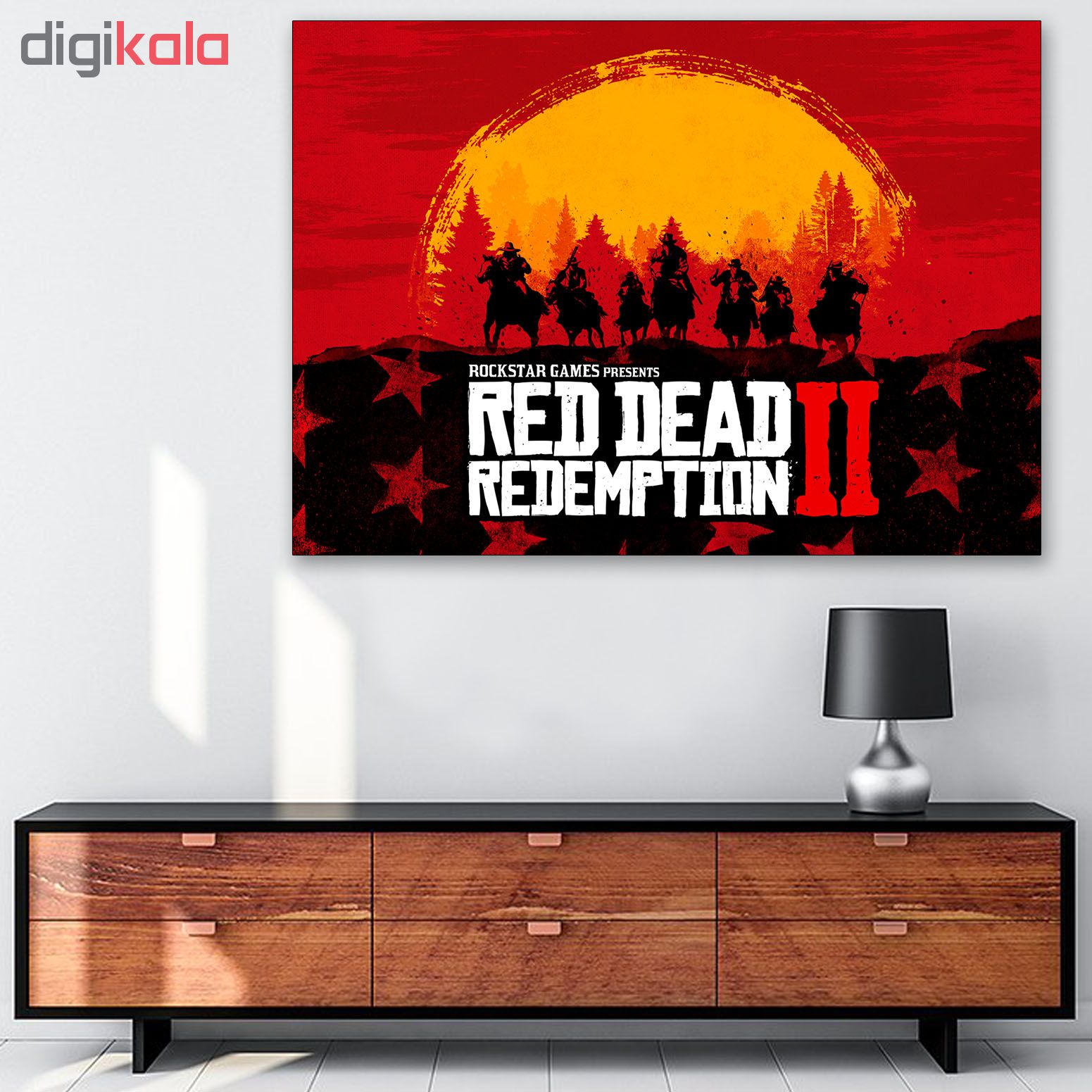 تابلو شاسی گالری استاربوی طرح بازی Red Dead Redemption مدل Game 23